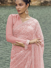 Womens Premium Fashion Ethnic Pink Color Saree-MLSHWSA2100PNK0ONE